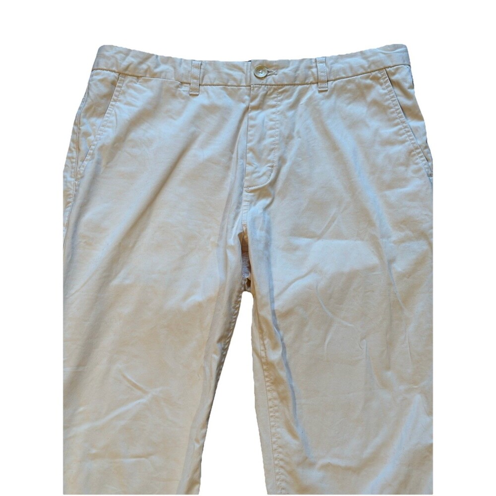 Scotch & Soda Men’s Stuart Trousers Ivory W32 L32 Slim Fit Chinos Office Casual - Picture 2 of 15